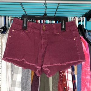 Maroon shorts